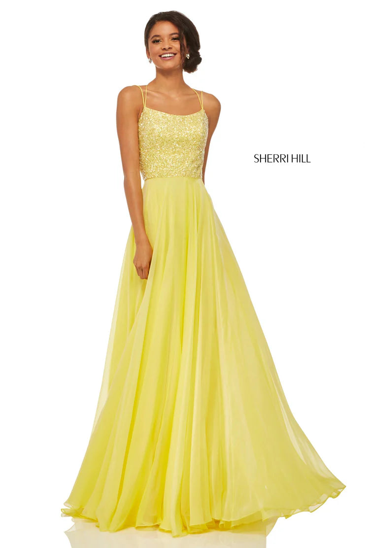 Sherri Hill Gown Style 52591- Sale Gown Blue / 10 Sherri Hill Gown Style 52591- Sale Gown Blue / 10