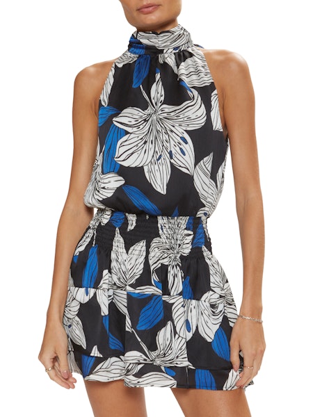 Ramy Brook Dani High Neck Mini Dress Ramy Brook Dani High Neck Mini Dress