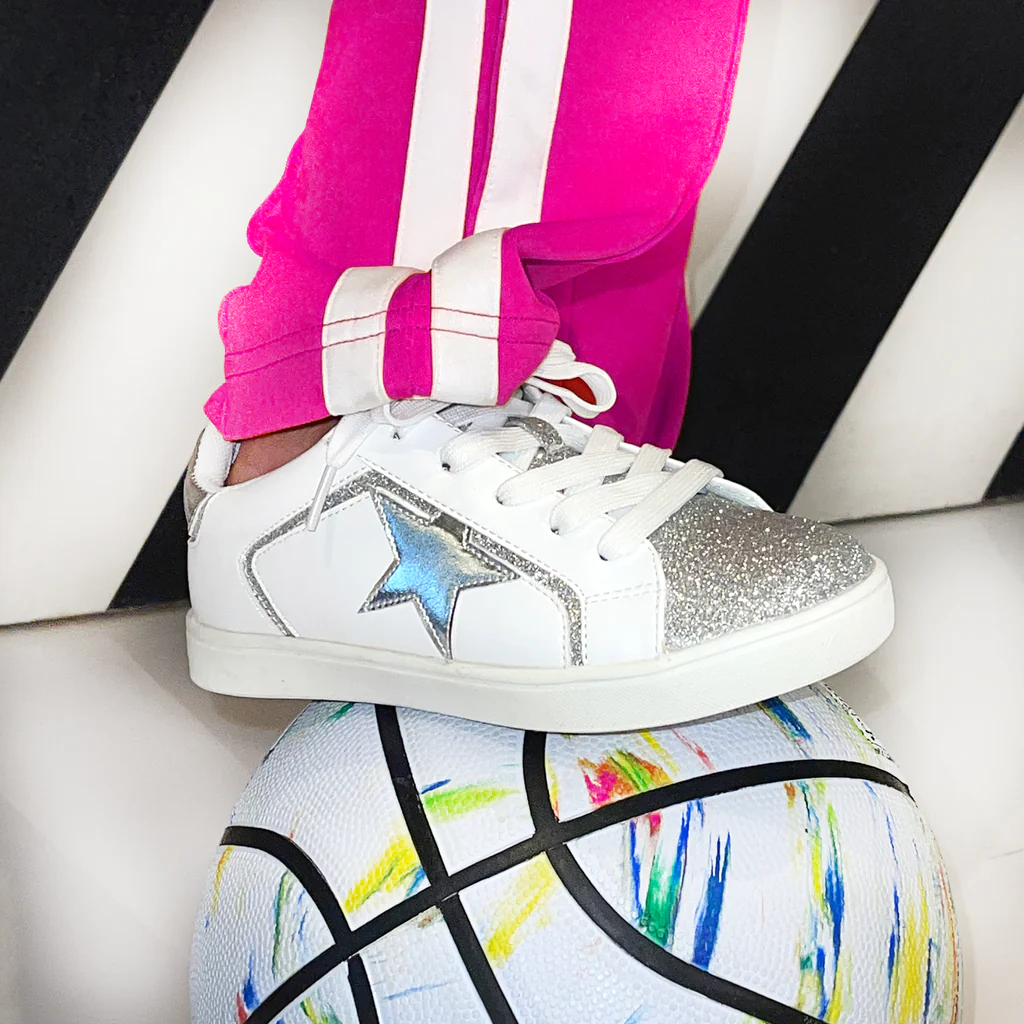 Girls Evon Metallic Star Sneakers