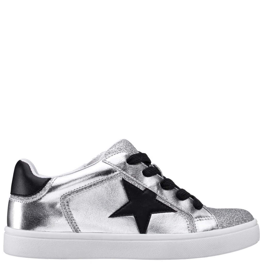 Girls Evon Metallic Star Sneakers