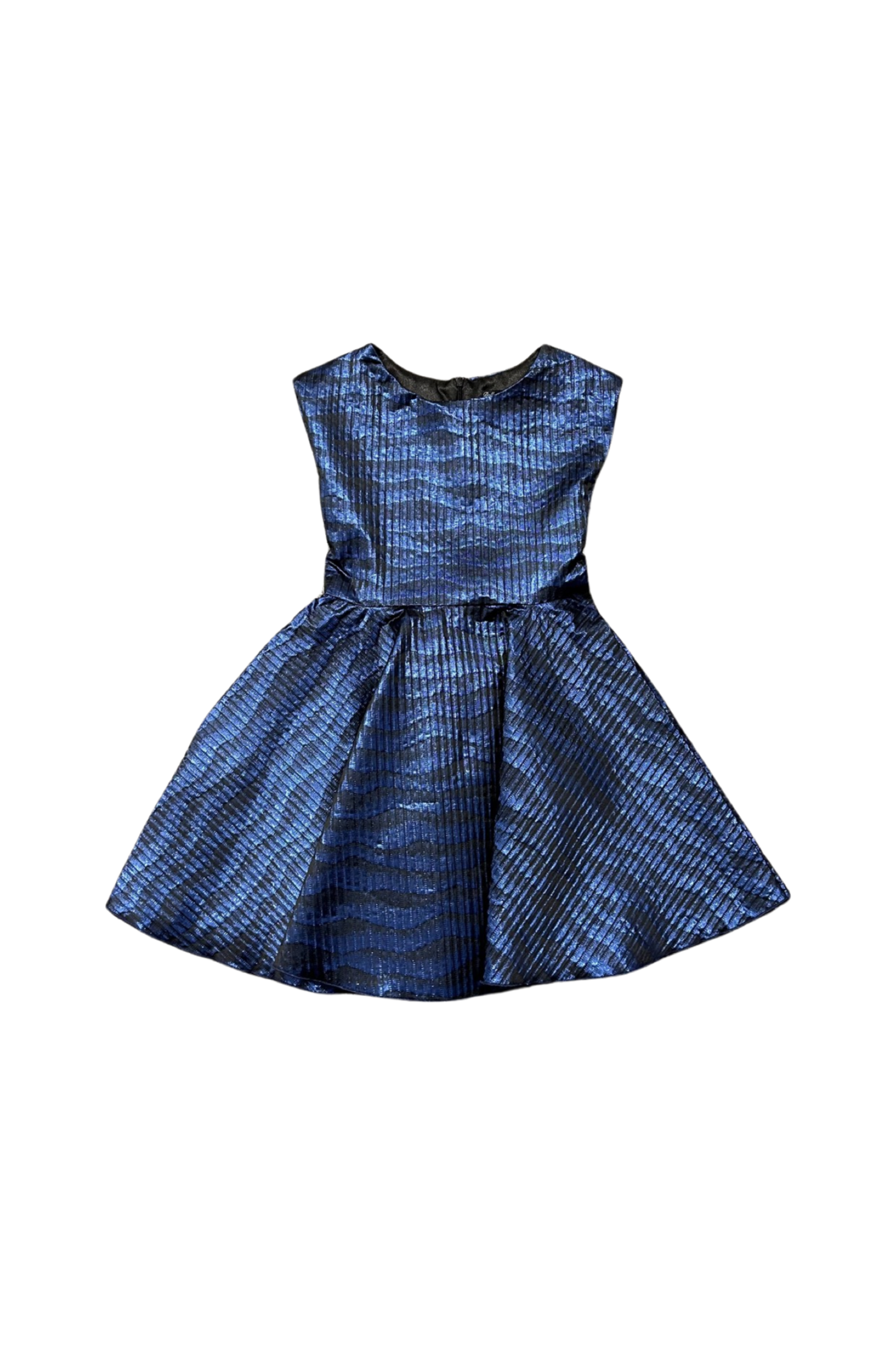 Dolls and Divas Jacquard Cap Sleeve Party Dress Royal Blue / 8 Dolls and Divas Jacquard Cap Sleeve Party Dress Royal Blue / 8
