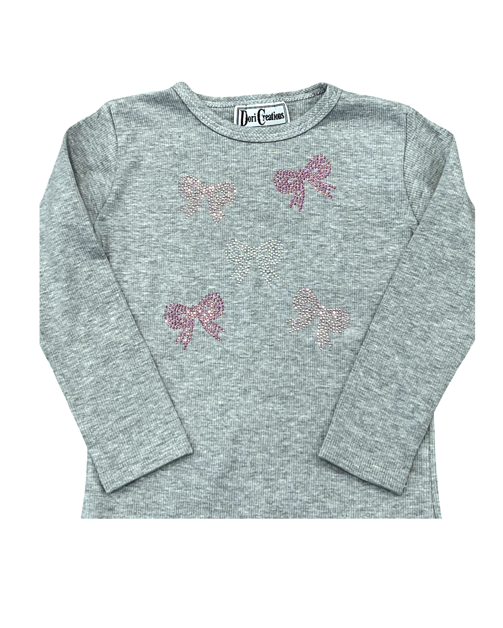 Girls Bows Long Sleeve Top