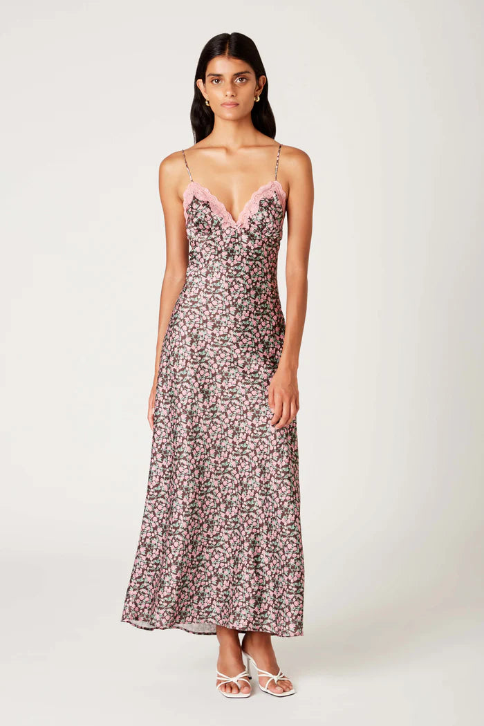 NIA Jasmine Dress Brown Floral / XS NIA Jasmine Dress Brown Floral / XS