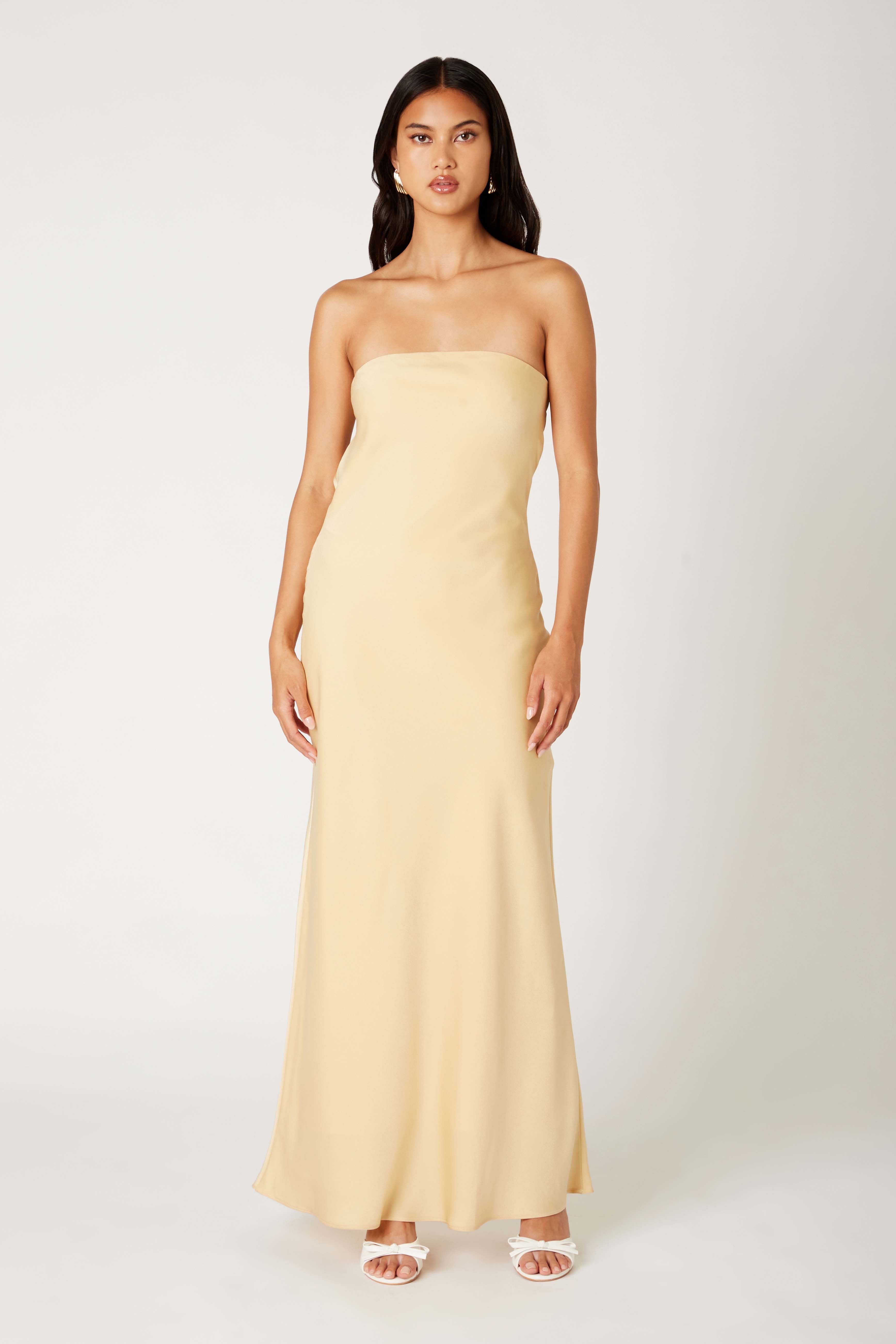 Cotton Candy LA Strapless Open Back Maxi Dress Cotton Candy LA Strapless Open Back Maxi Dress