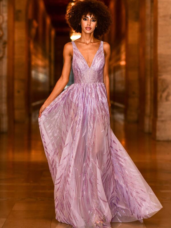 Jovani Gown Style 06687- Sale Gown Lilac / 2 Jovani Gown Style 06687- Sale Gown Lilac / 2