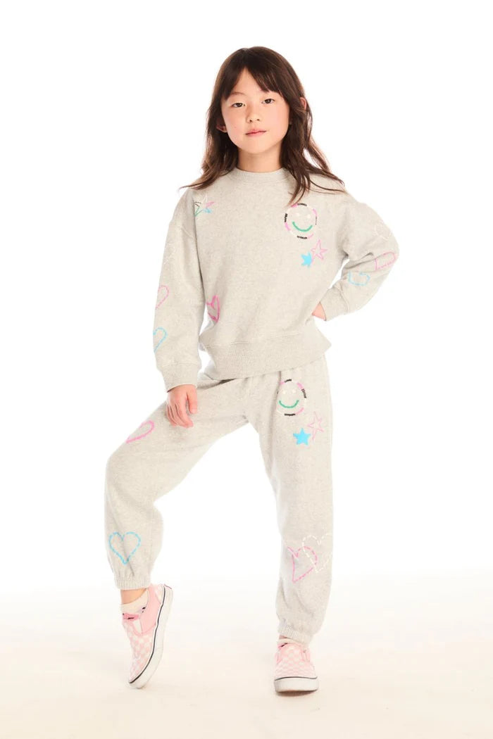 Girls Winter Love Sweatshirt