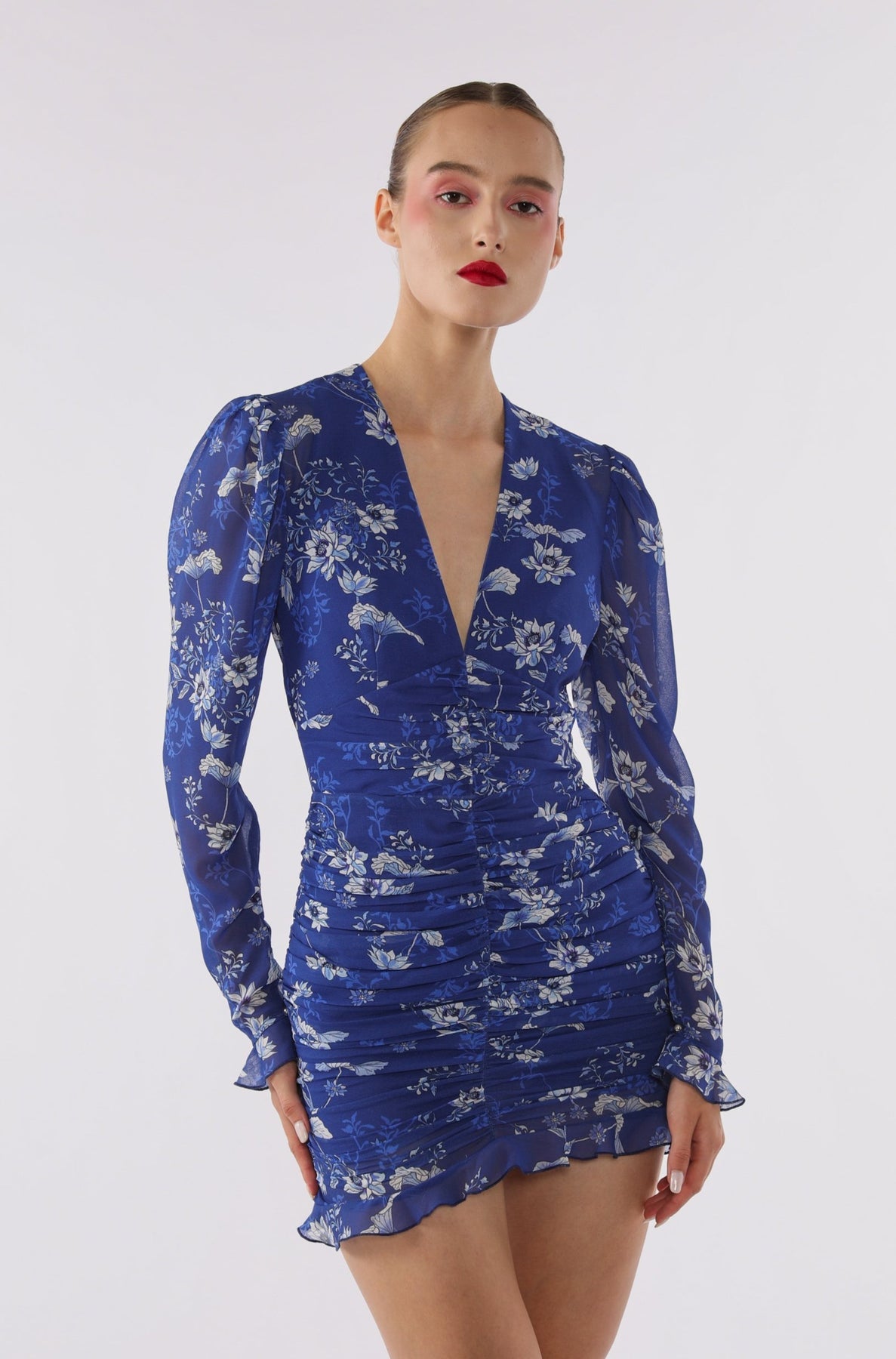 Gia Porecelain Print Mini Dress Gia Porecelain Print Mini Dress