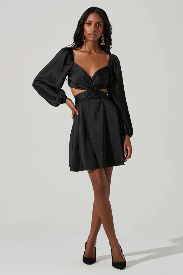 astr the label black dress Trinity ACDR100475 This item can only be exchanged or returned by mail ASTR the Label Women's Anamaria