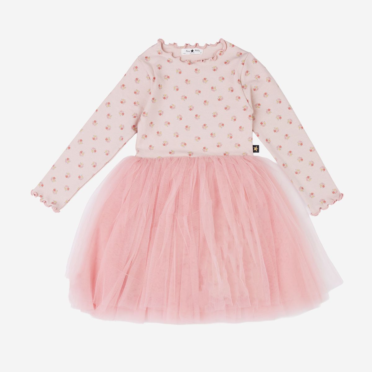 Girls Pink Floral Tutu Dress