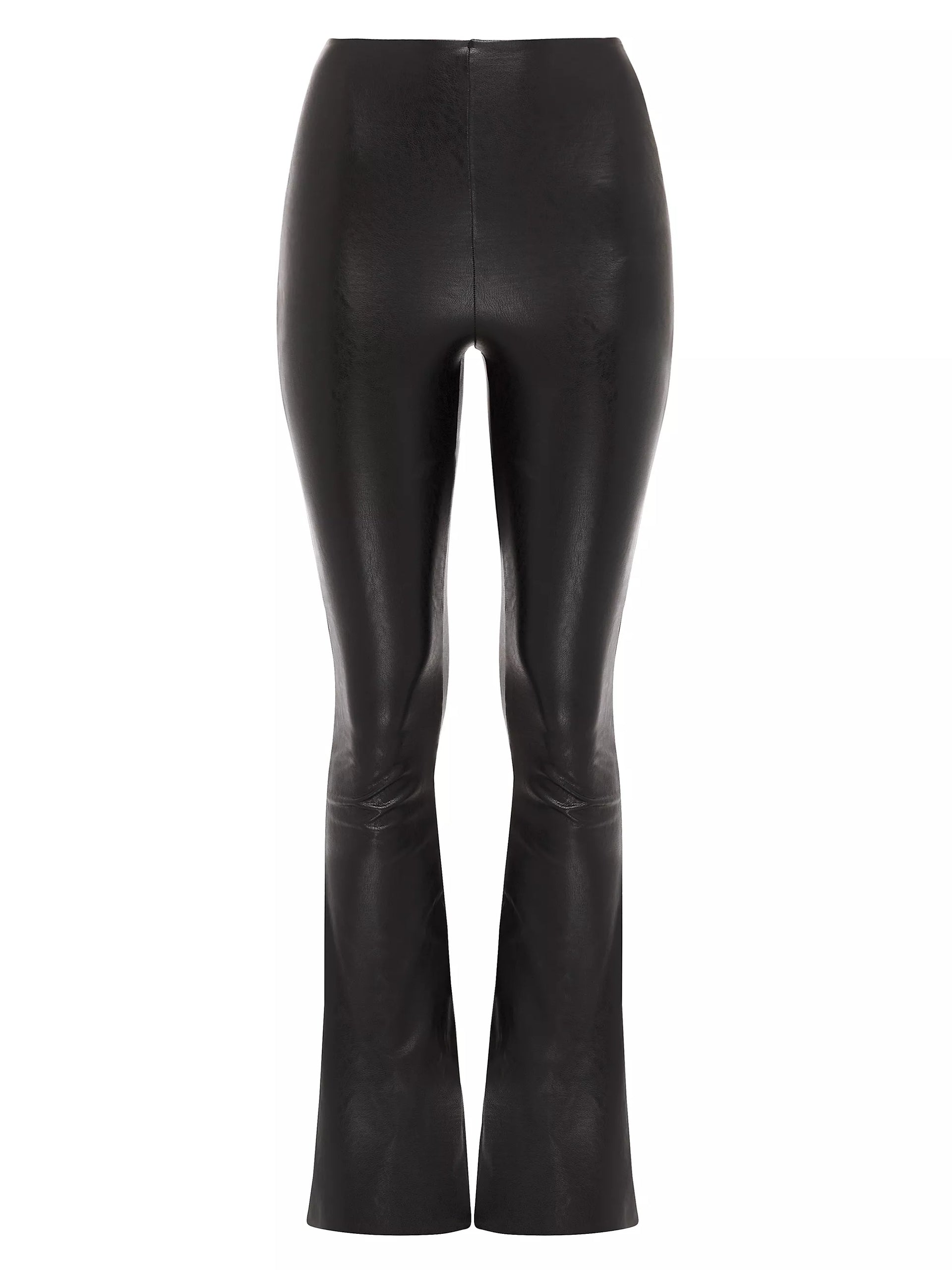 Faux Leather Flared Legging