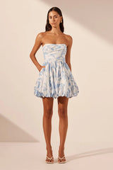 Mamounia Draped Bubble Mini Dress