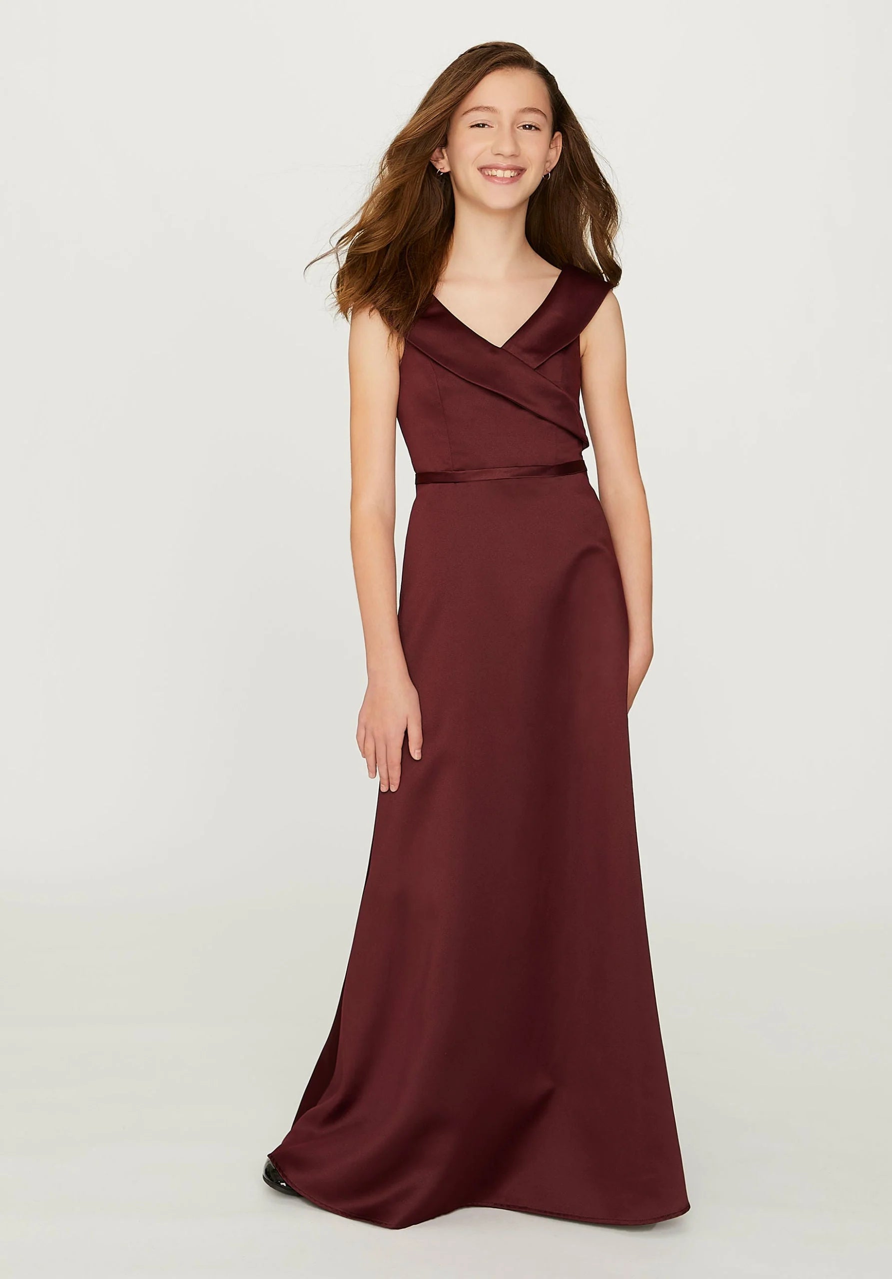 mori lee junior bridesmaid dresses Mori Lee 13211 Halter Neck High Low Junior Bridesmaid Dress