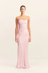 La Lune Lace Back Maxi Dress