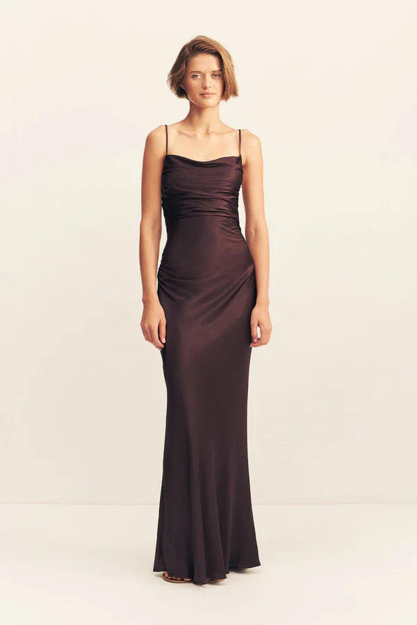 La Lune Lace Back Maxi Dress