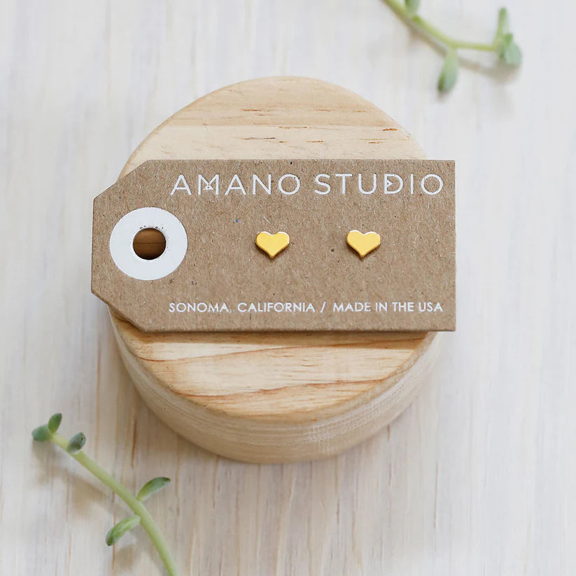 Heart Stud Earrings