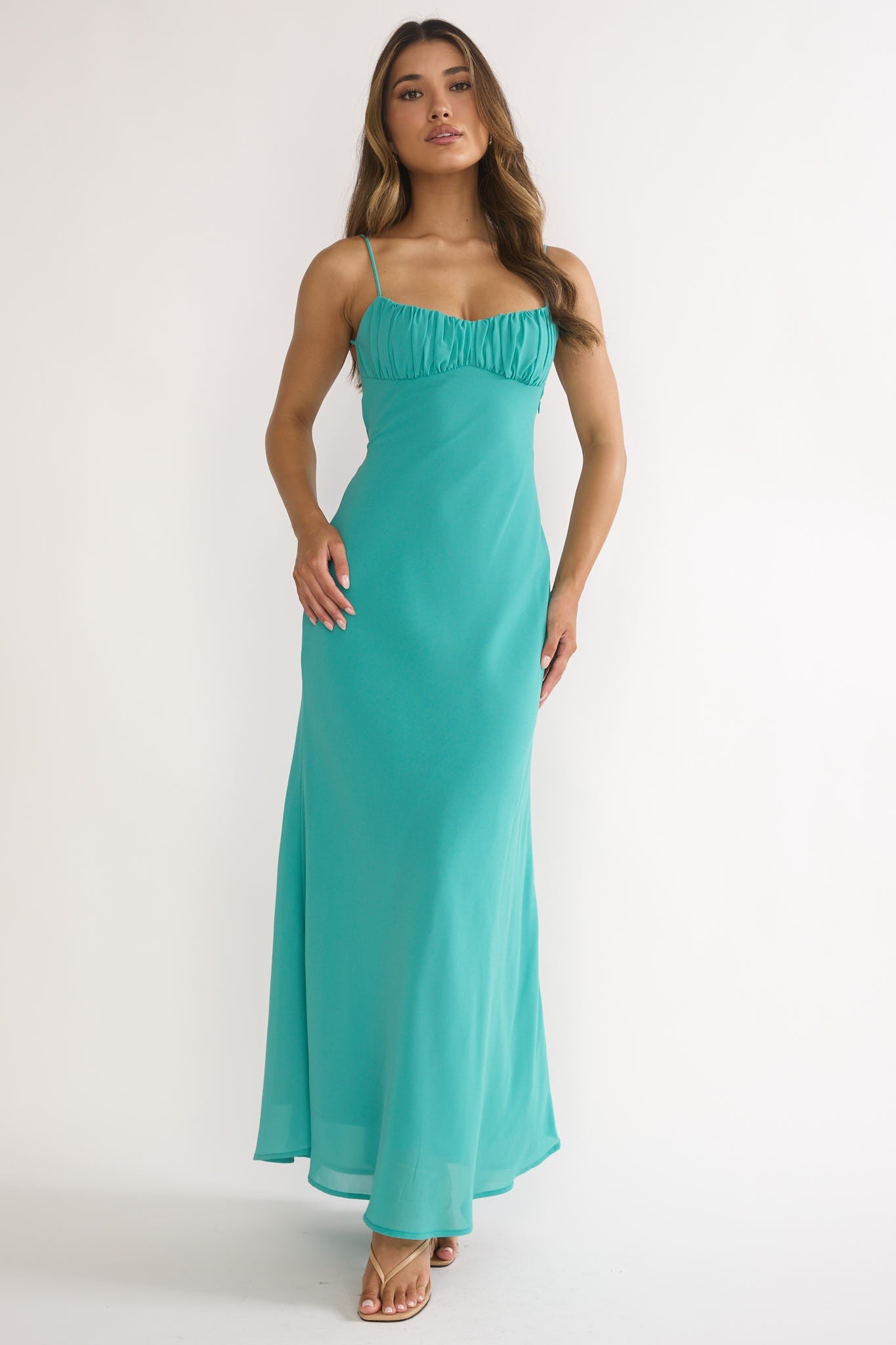 Twist Back Maxi Dress