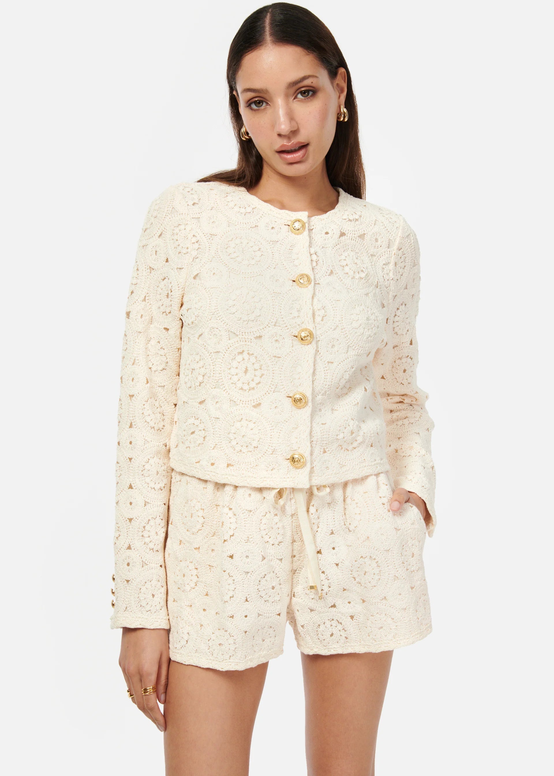 Ligia Crochet Cardigan