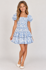 Girls Lainey Dress - Baby Blue