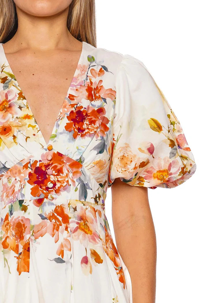 Saba Puff Sleeve Short Dress