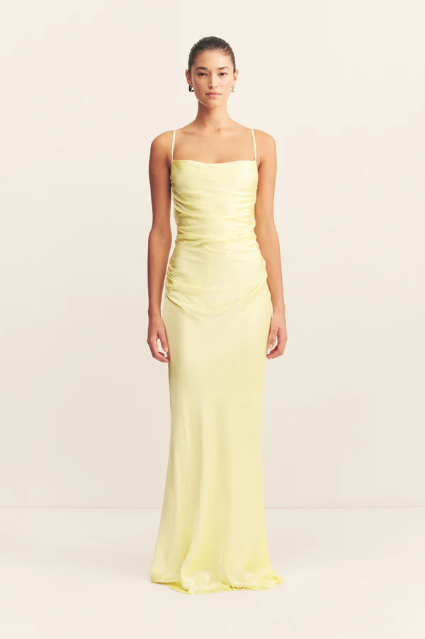La Lune Lace Back Maxi Dress