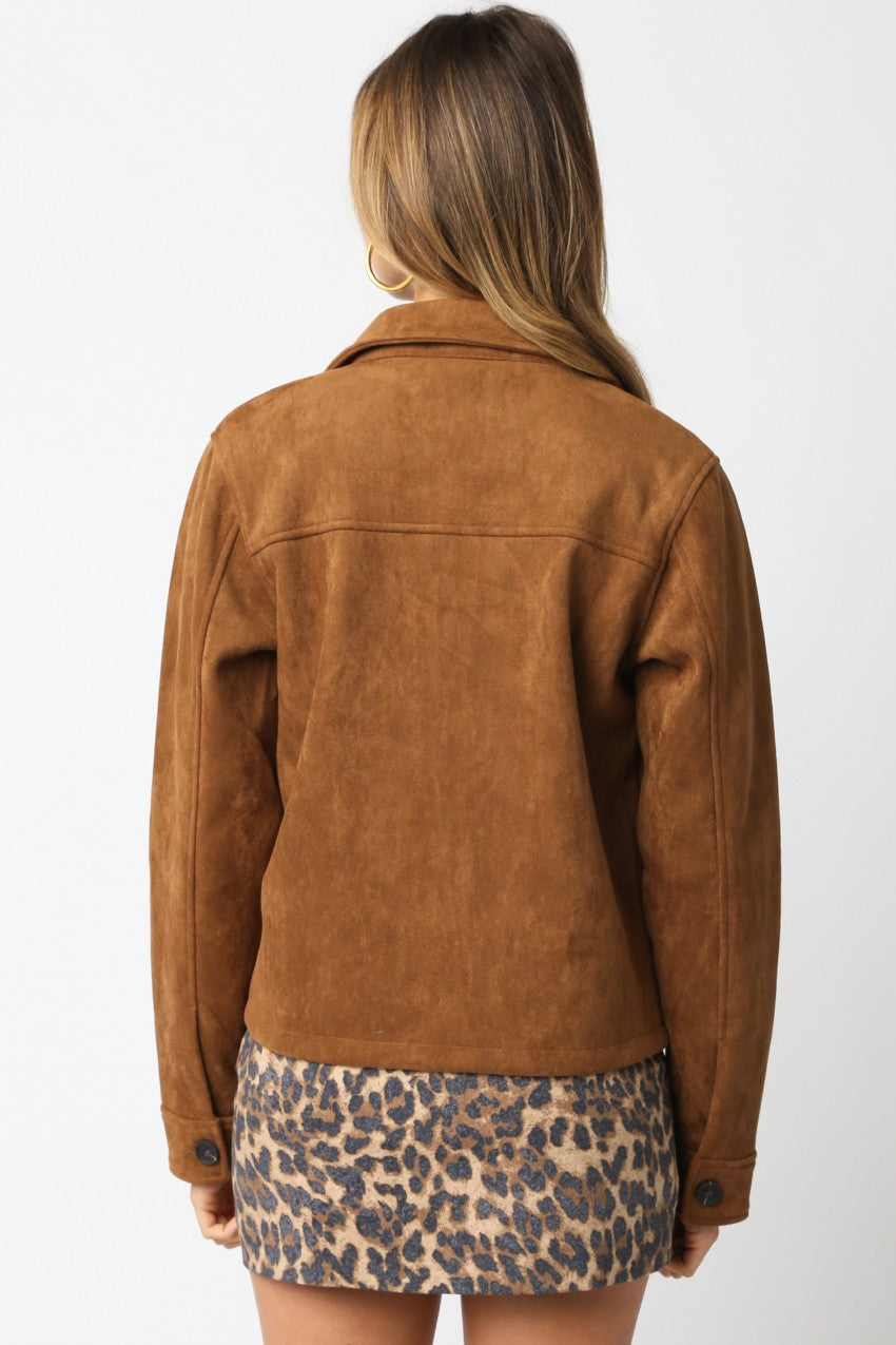 Vegan Suede Jacket