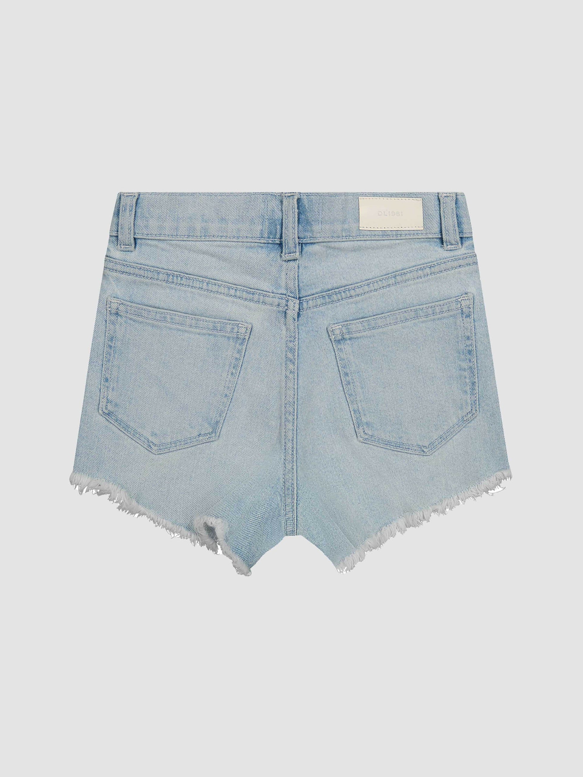 Lucy Shorts High Rise - Poolside Frayed