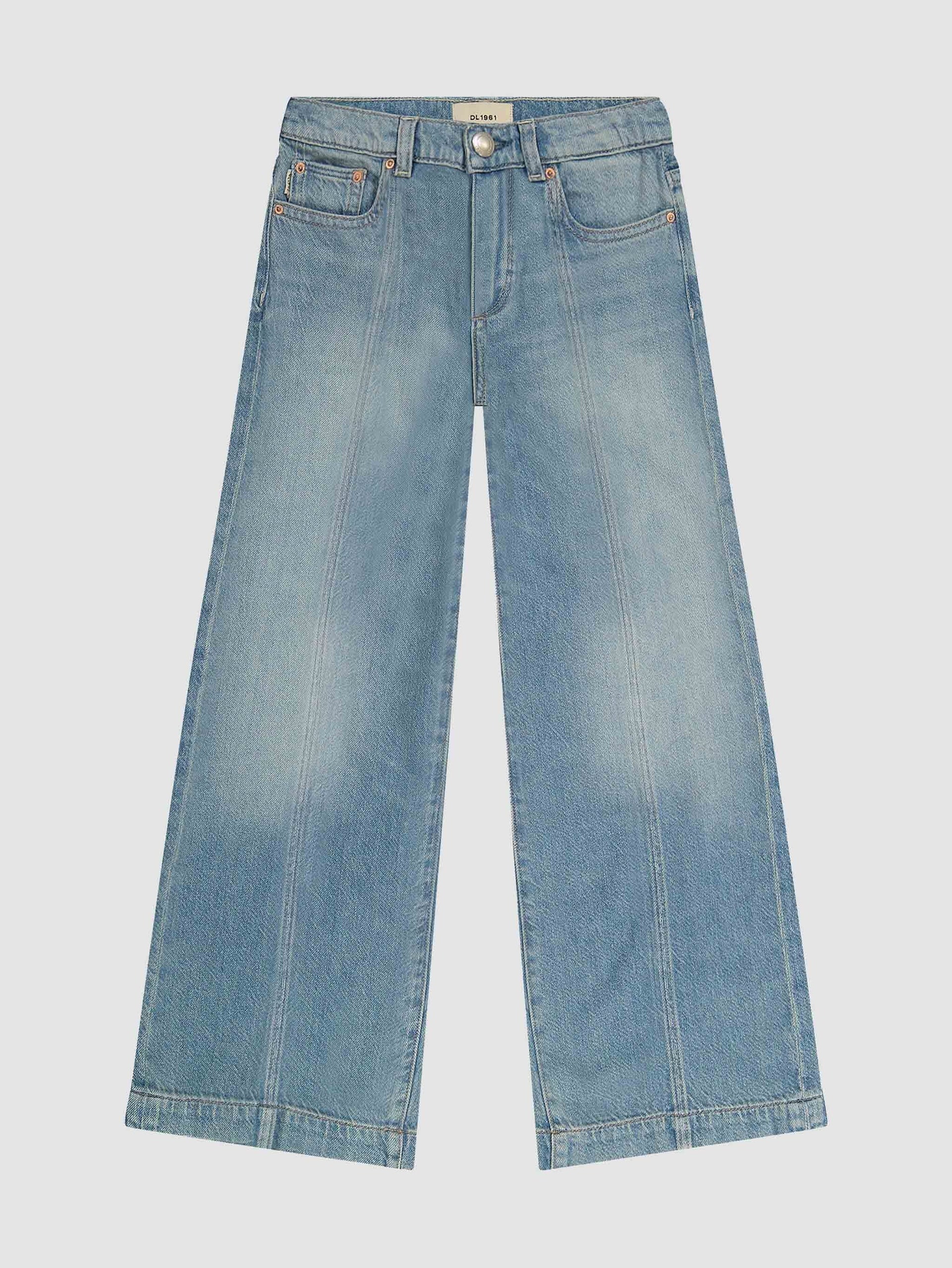 Nini Wide Leg Low Rise Jeans - Beach Front