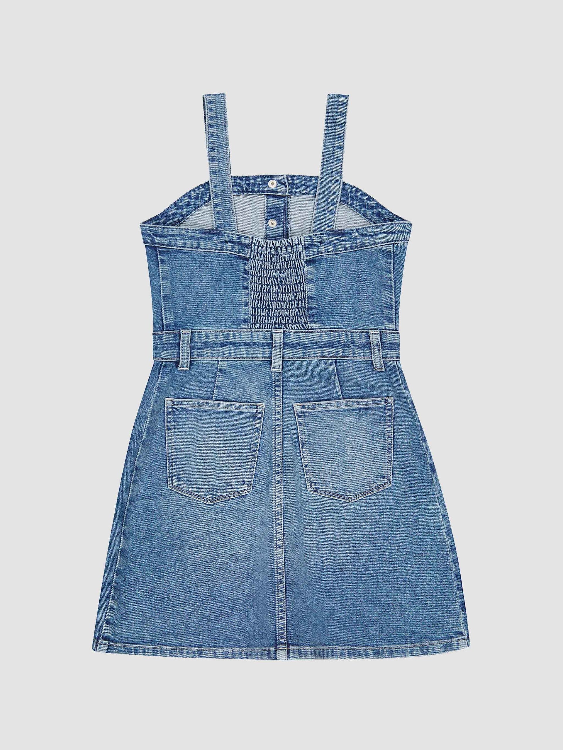 Girls Trucker Mini Dress