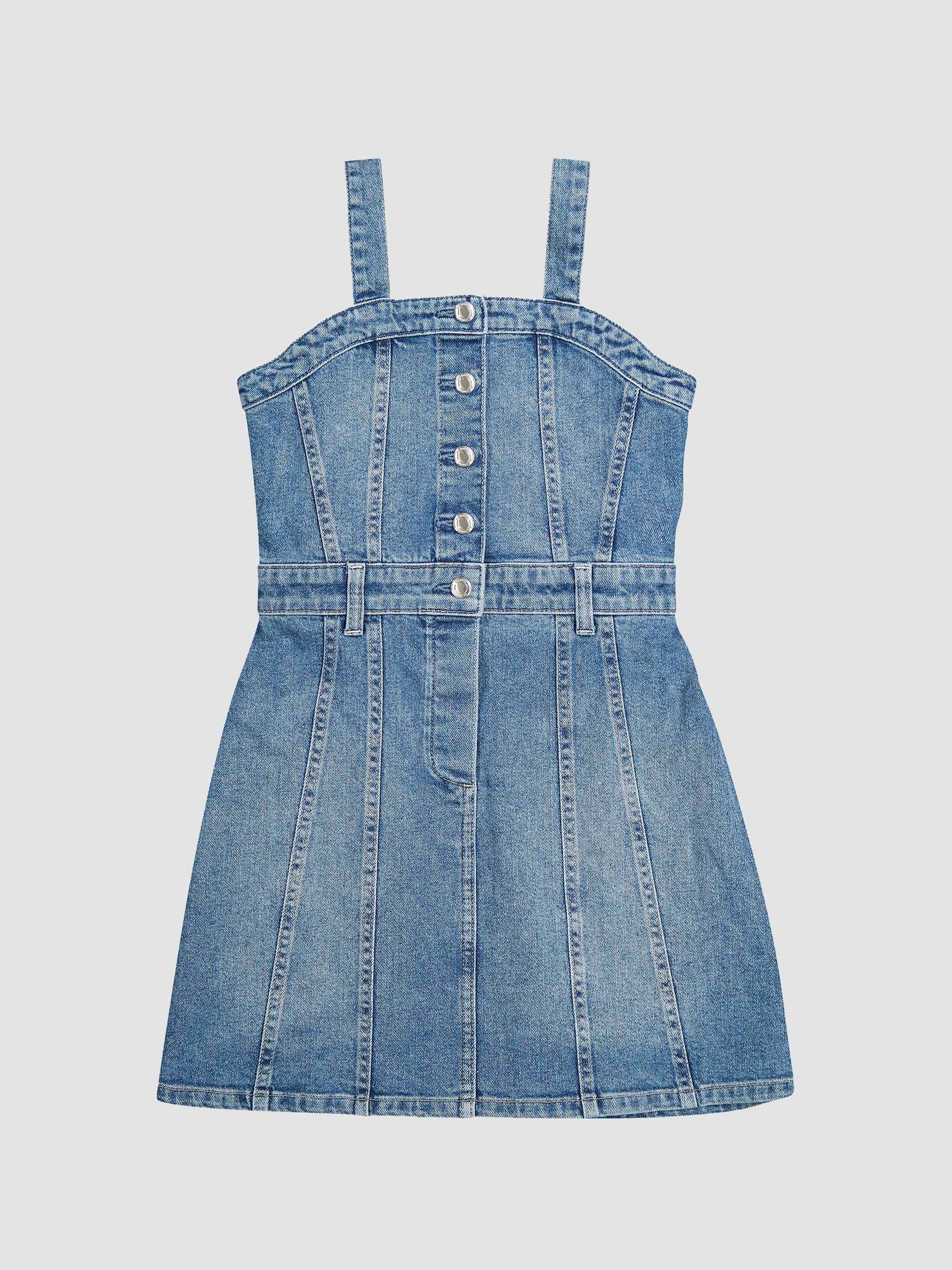Girls Trucker Mini Dress