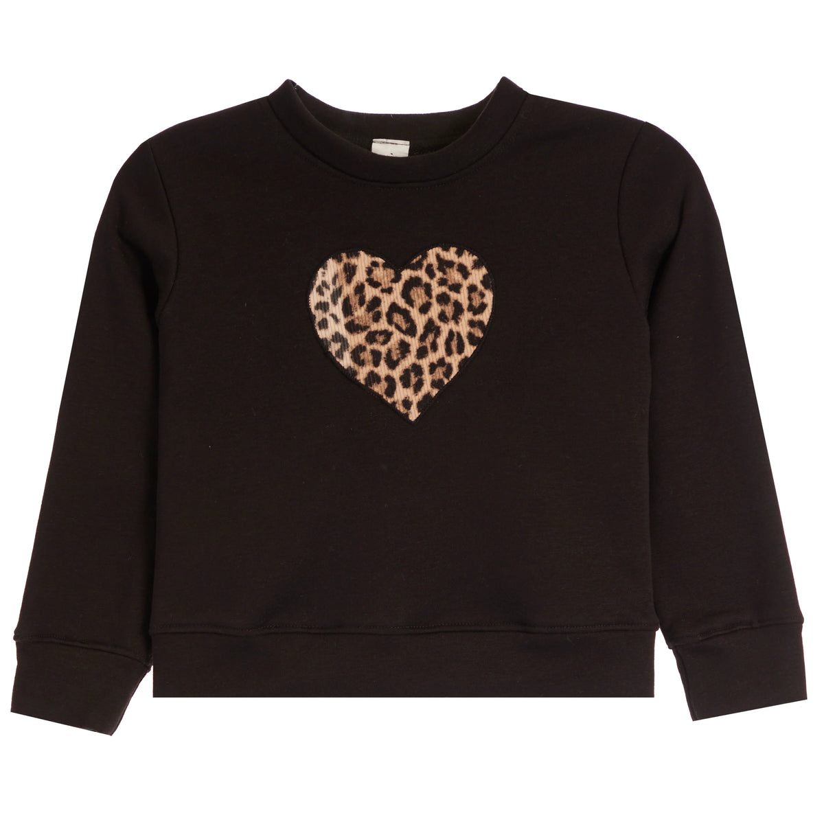 Girls Leopard Heart Sweatshirt