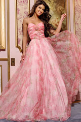 Jovani Floral Print Gown 40402a