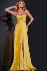 Jovani Pleated Gown 42971a