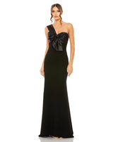 Mac Duggal 49547 - One Shoulder Draped Trumpet Gown