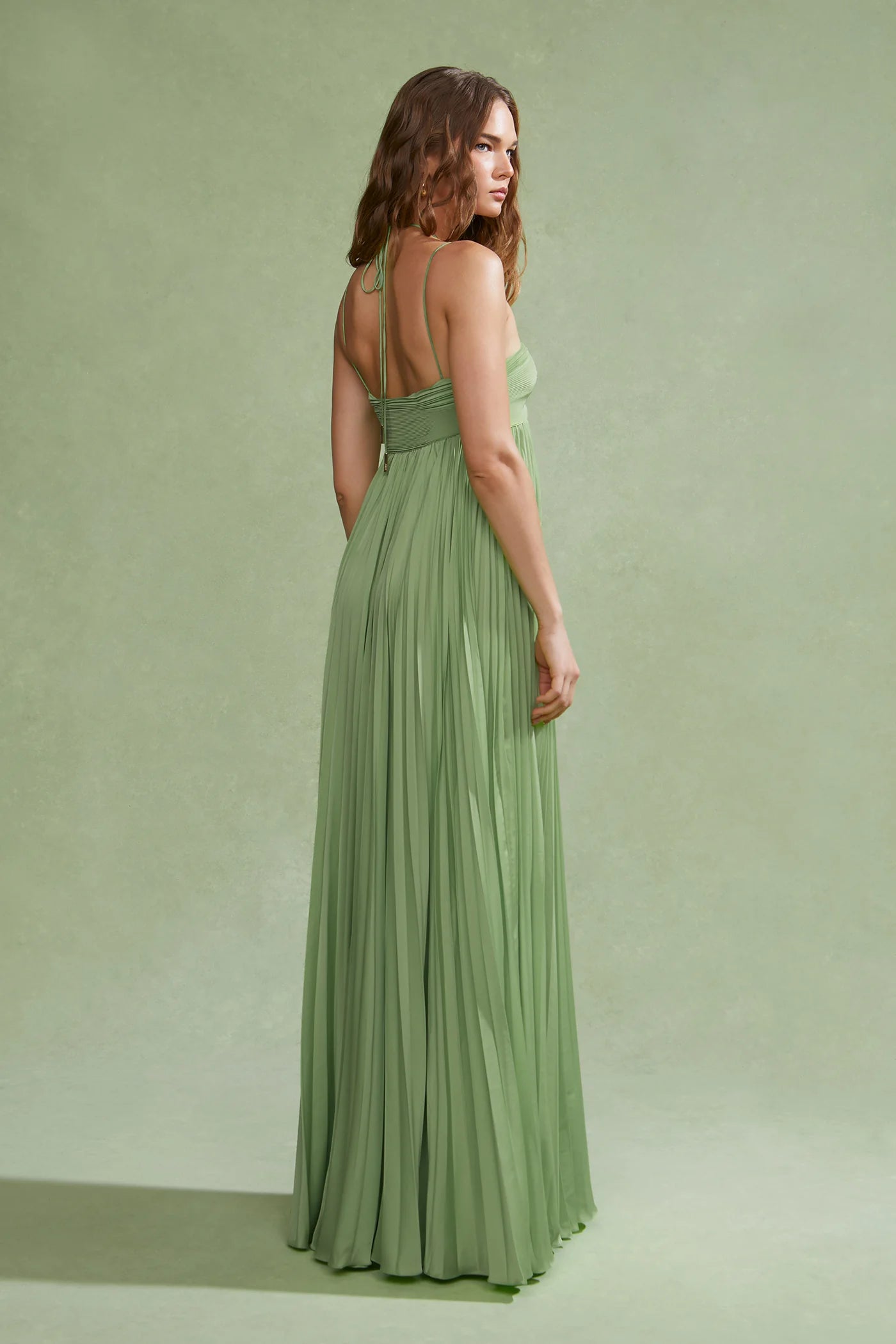 River Pleated Gown
