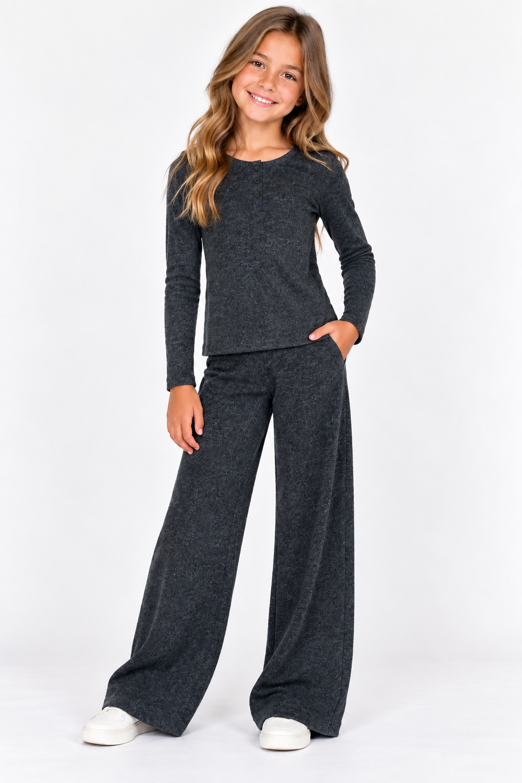 Girls Hacci Henly Top