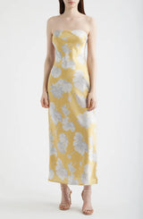 Whitney Strapless Satin Cocktail Dress