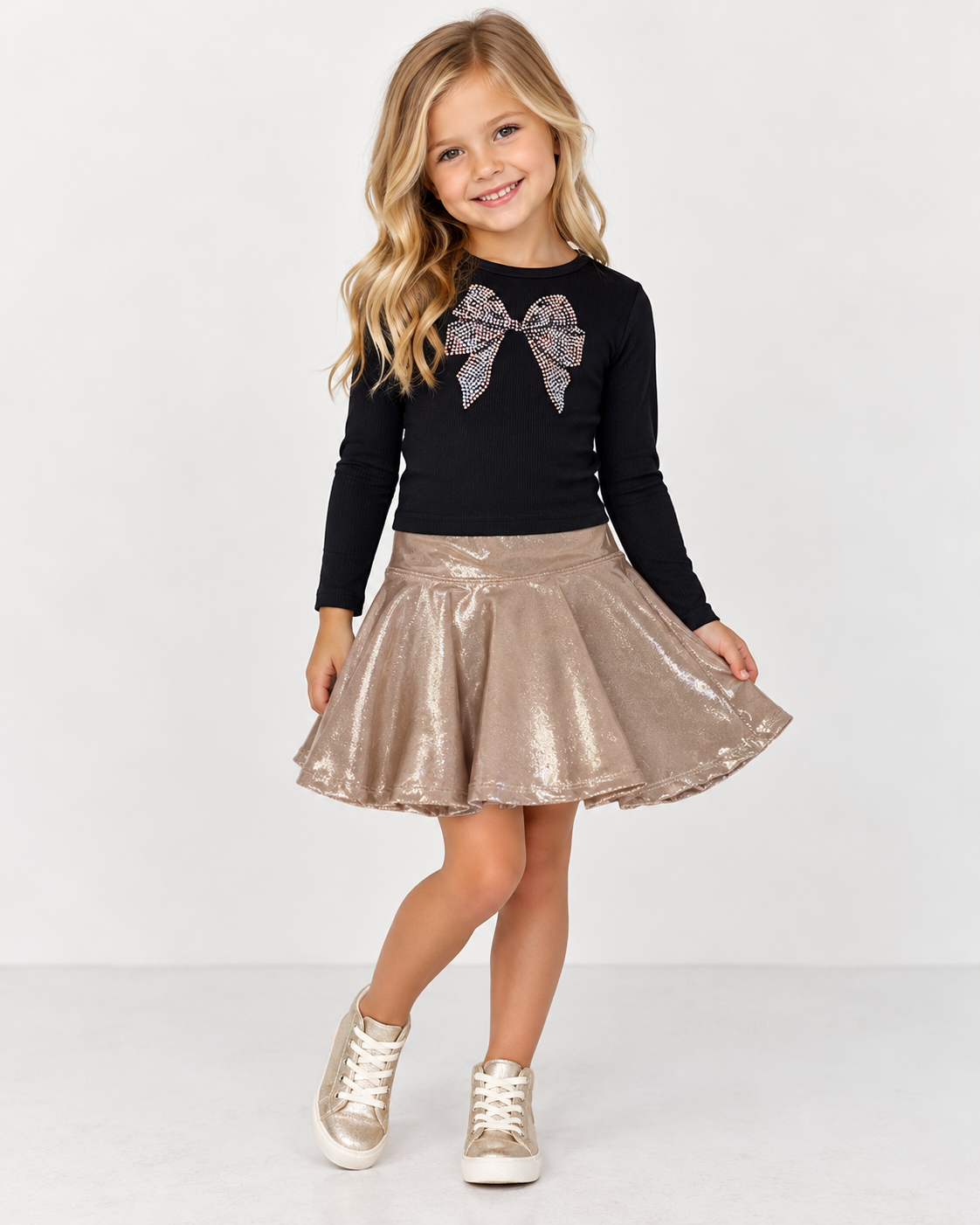 Girls Lame Skort