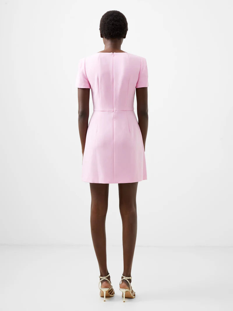 whisper square neck short sleeve dress Whisper Square Neck Short Sleeve Dress