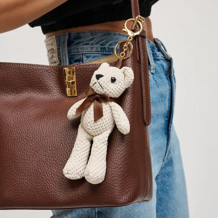 Cream Bear Keychain
