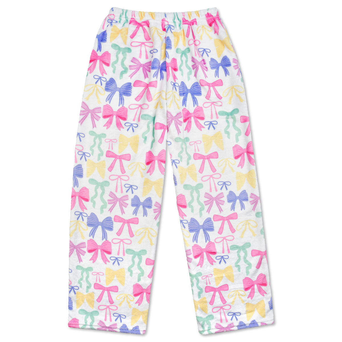 Girls Pretty Bows Plush Pants