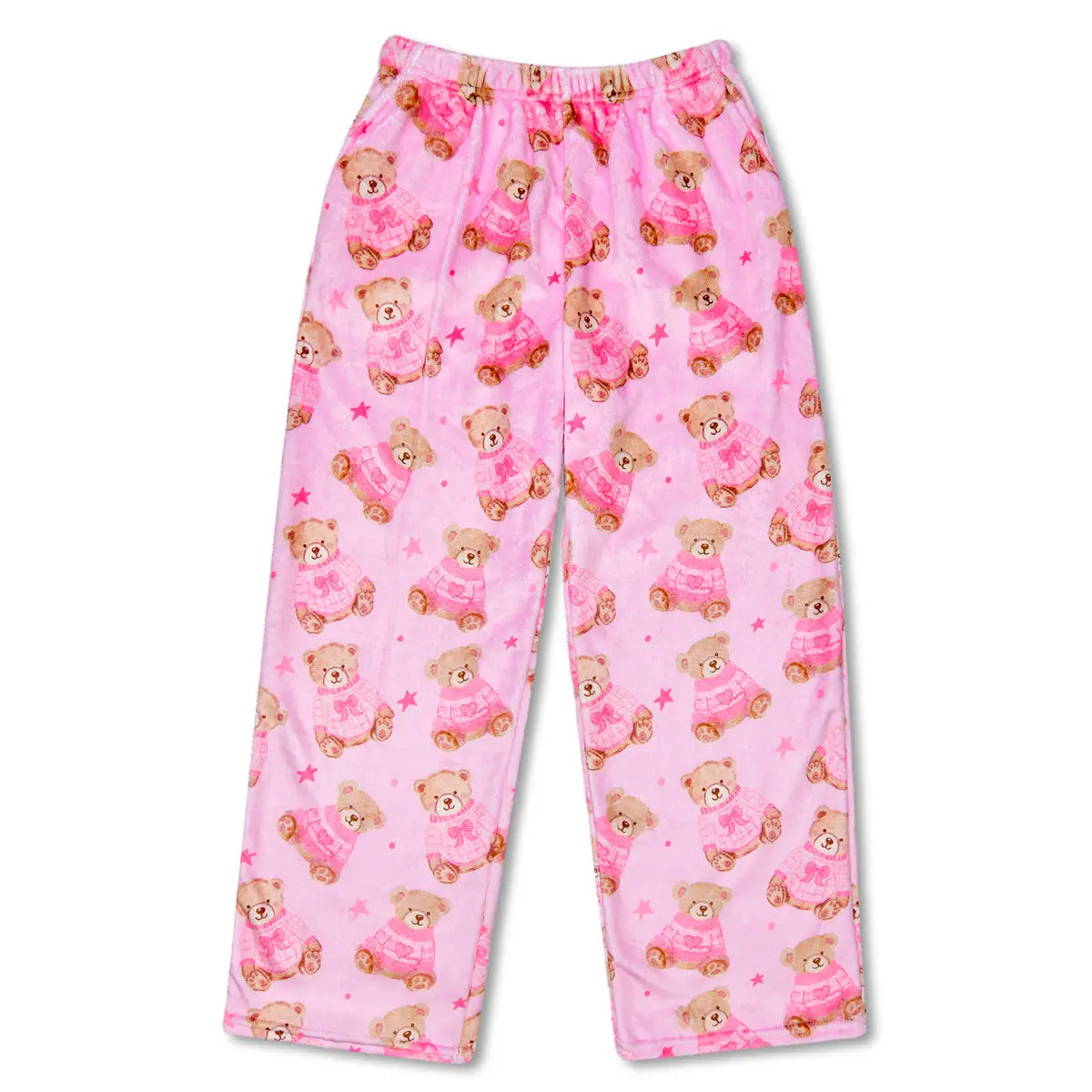 Girls Beary Cute Plush Pants