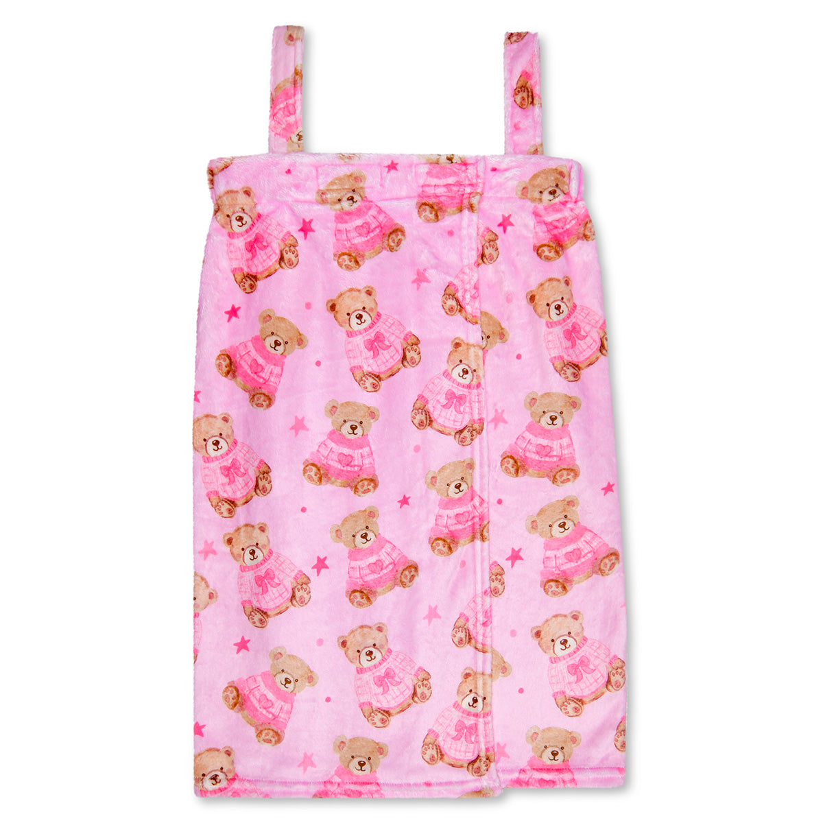 Girls Beary Cute Plush Spa Wrap