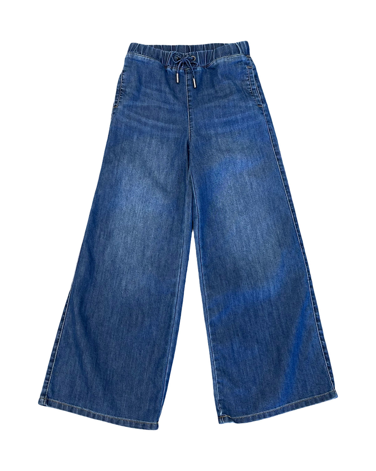 Girls Drawstring Wide Leg Pant