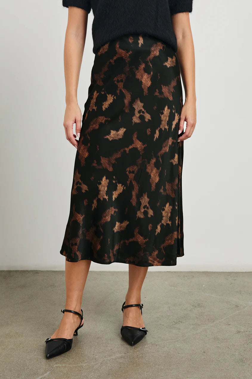 Anya Satin Slip Skirt - Diffused Sandstone