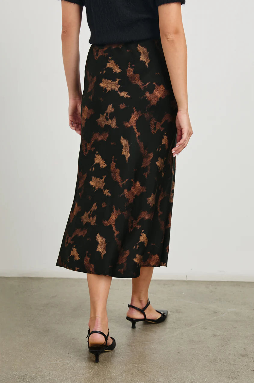 Anya Satin Slip Skirt - Diffused Sandstone