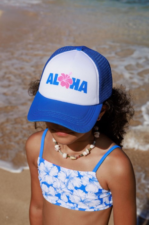 Girls Aloha Trucker Hat