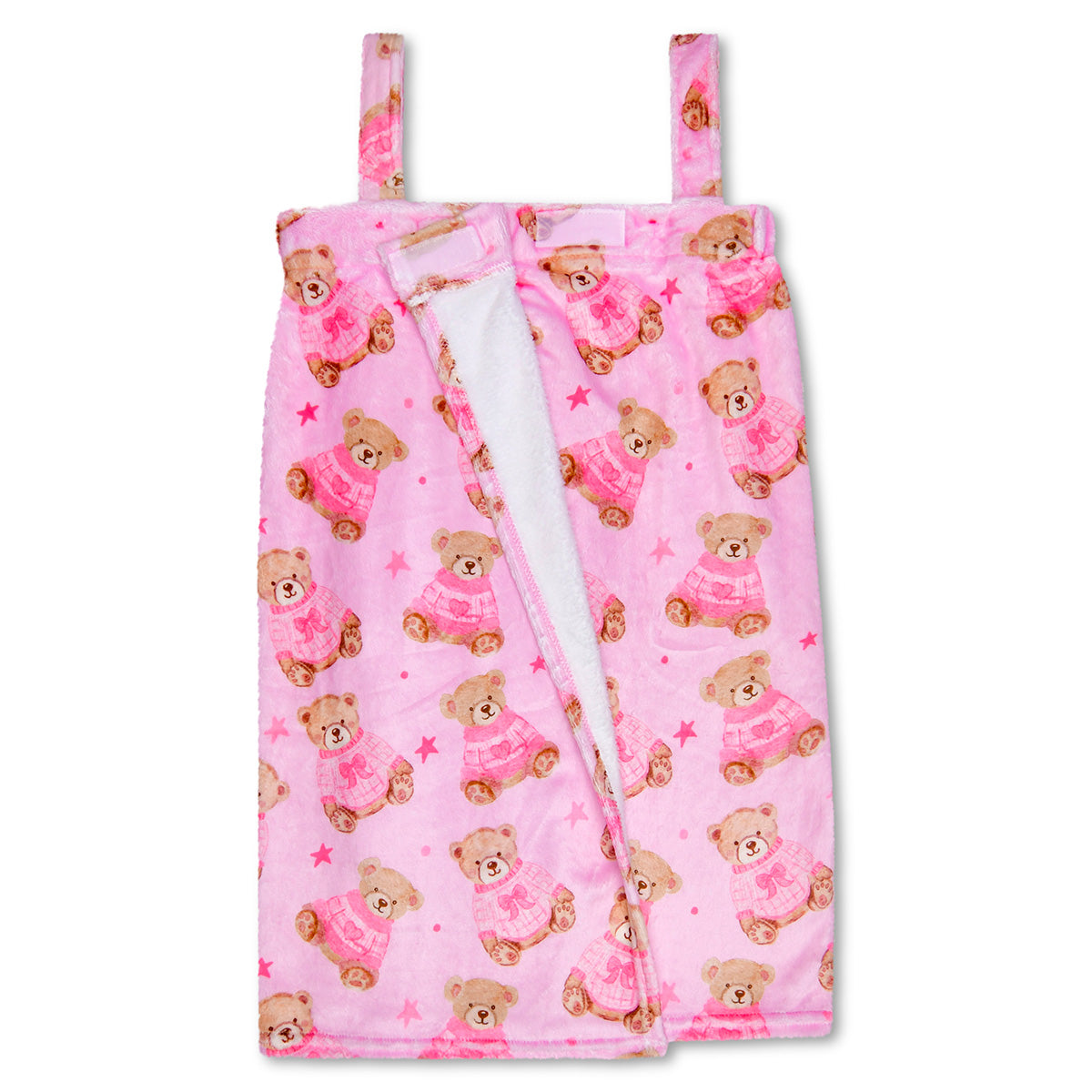 Girls Beary Cute Plush Spa Wrap