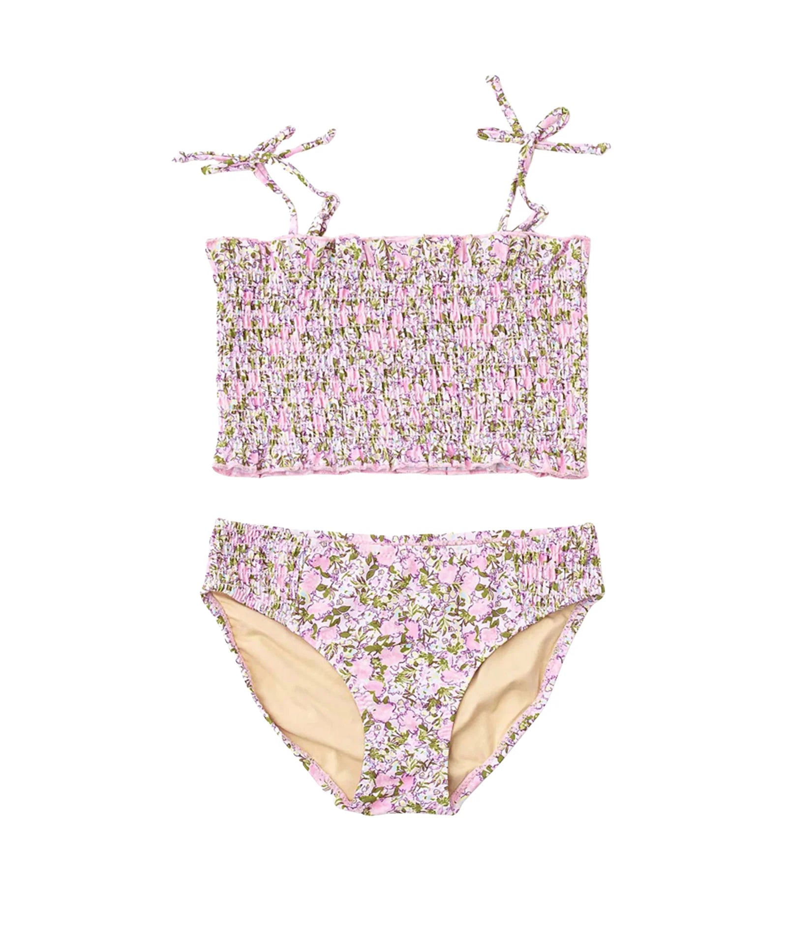 Girls Smocked Blushing Blooms Bikini