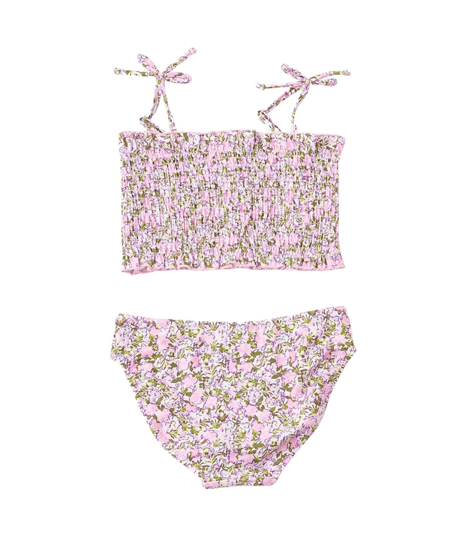 Girls Smocked Blushing Blooms Bikini
