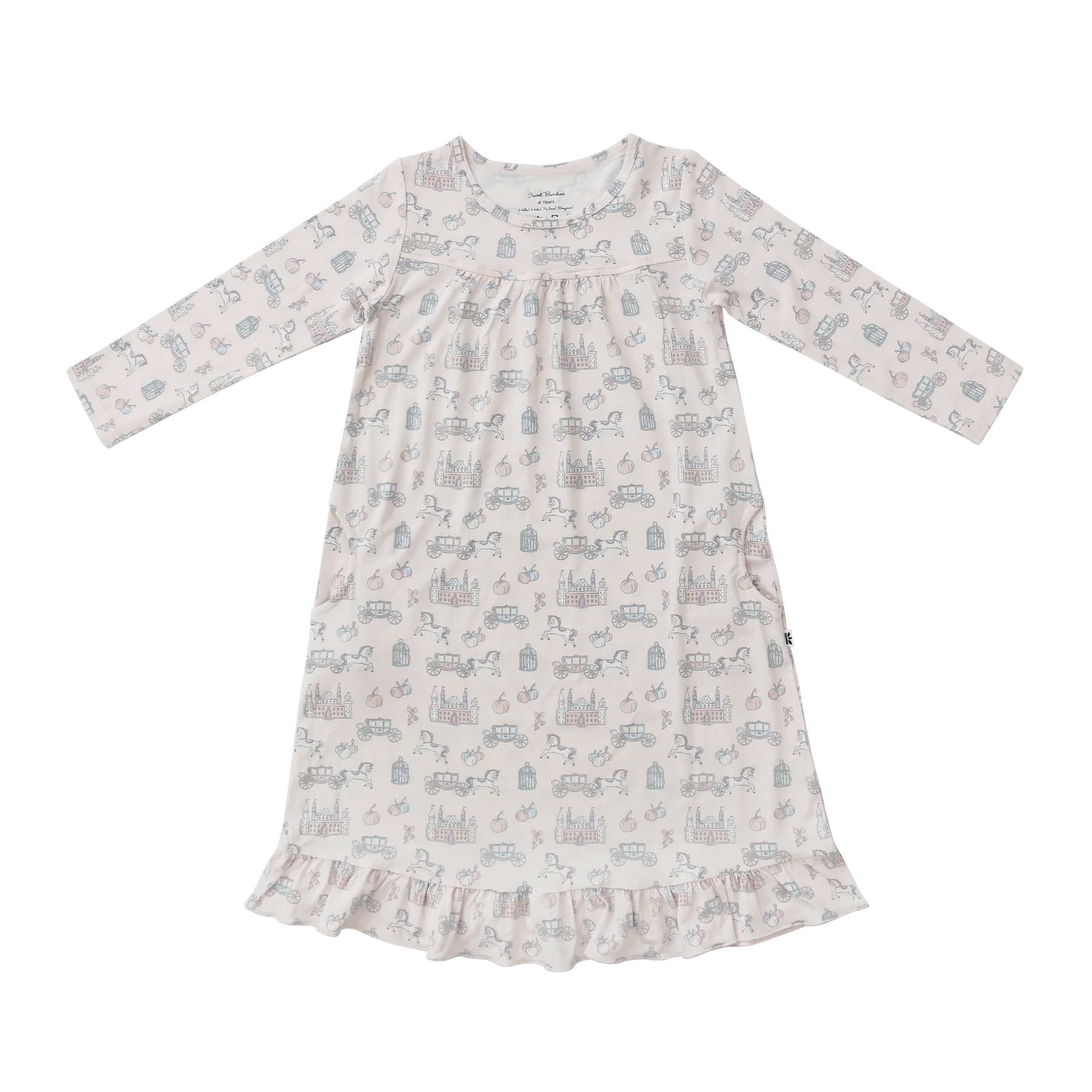 Girls Sweet Bamboo Boho Pajama Dress